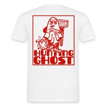 Ghost hunter not haunt - Men's T-Shirt - white - Back - AI Model Male 178 dark (178cm)