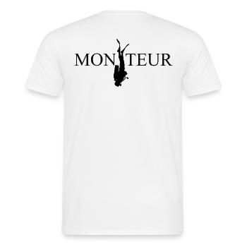 MONITEUR - T-shirt homme - blanc - Dos - AI Model Male 178 dark (178cm)