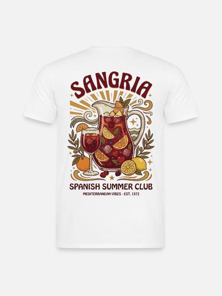 Sangria - Männer T-Shirt - Weiß