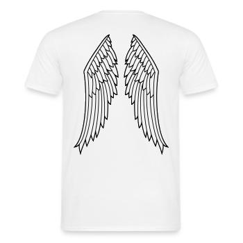 aile - T-shirt homme - blanc - Dos - AI Model Male 178 dark (178cm)