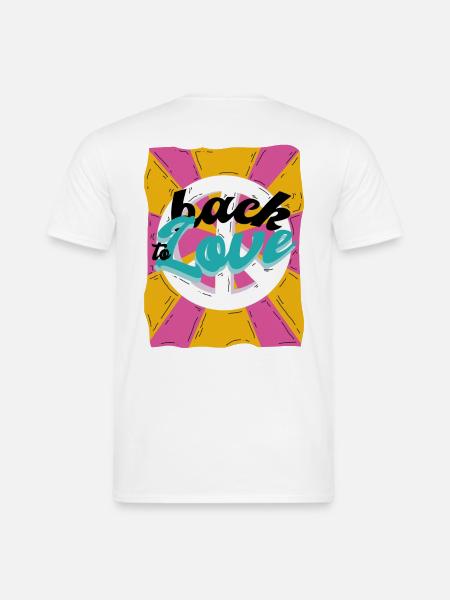 Peace - Männer T-Shirt - Weiß