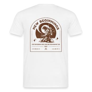 Eclipsed Emotions 2 - Männer T-Shirt - Weiß - Hinten - AI Model Male 178 dark (178cm)