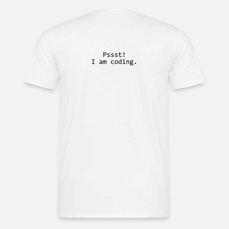 Psssst! - codage - T-shirt Homme - blanc