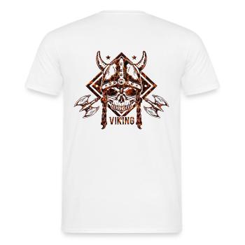 Viking Scandinavian - Men's T-Shirt - white - Back - AI Model Male 178 dark (178cm)
