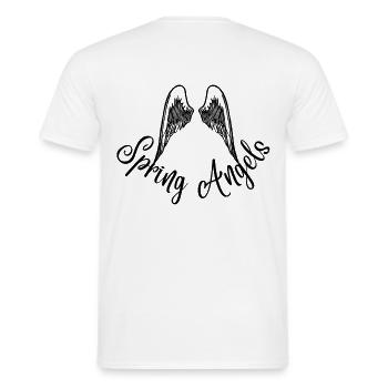 Spring Angels Design - Men's T-Shirt - white - Back - AI Model Male 178 dark (178cm)
