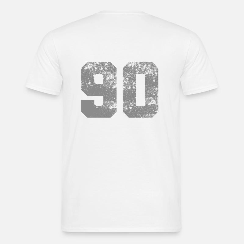 90 GREY - Männer T-Shirt - Weiß