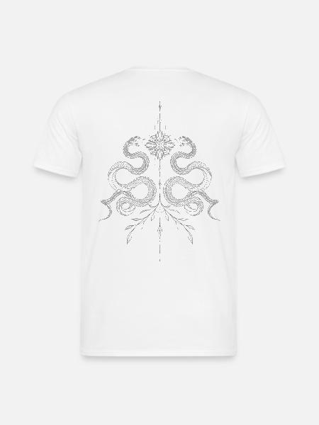Blossom Snake - Männer T-Shirt - Weiß