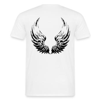 2reborn Engel Fluegel Angel Wings Heaven Heaven He - Men's T-Shirt - white - Back - AI Model Male 178 dark (178cm)