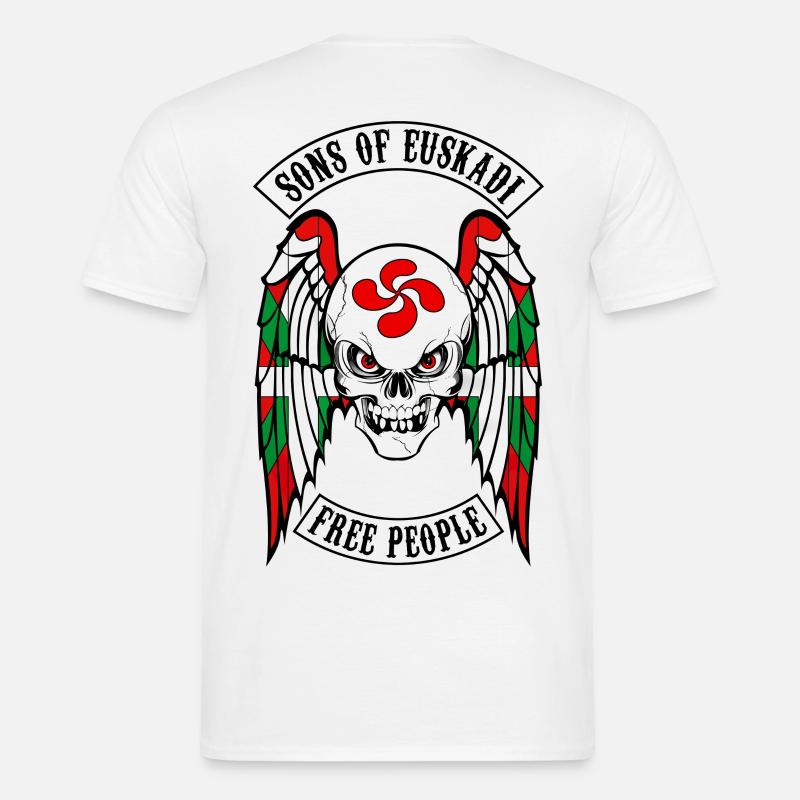 Söhne Euskadi - Männer T-Shirt - Weiß