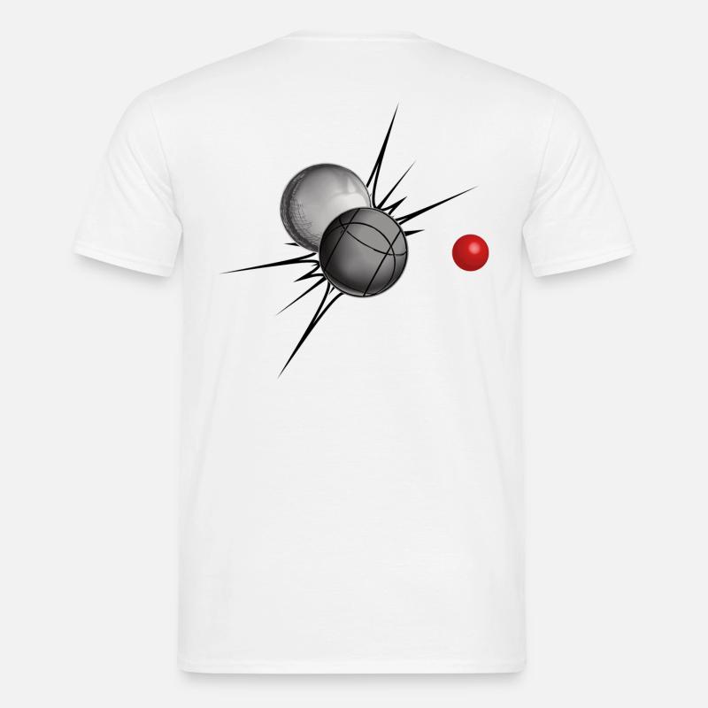 Boule bollar au fer - T-shirt herr - vit