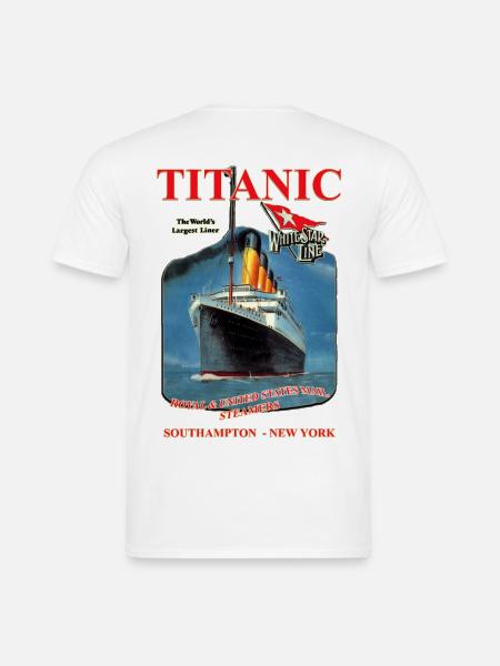 TITANIC Liner Kreation Louis RUNEMBERG © Adagp - Männer T-Shirt - Weiß
