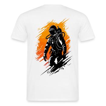 Taucher scuba diving tauchlehrer tauchschule - Männer T-Shirt - Weiß - Hinten - AI Model Male 178 dark (178cm)