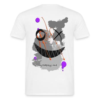 Happy Me - Carpe Diem - Men's T-Shirt - white - Back - AI Model Male 178 dark (178cm)