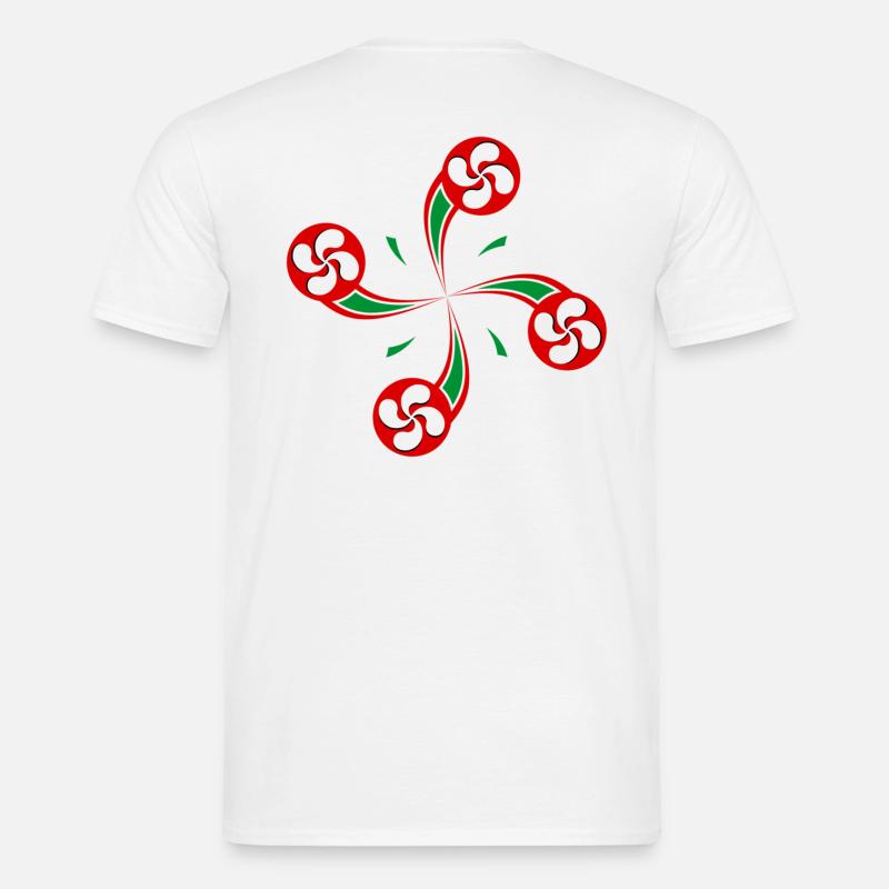 basque_cross_05 - Männer T-Shirt - Weiß
