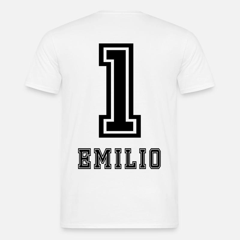 Emilio - Männer T-Shirt - Weiß