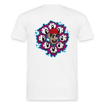 Regarde-moi - T-shirt homme - blanc - Dos - AI Model Male 178 dark (178cm)