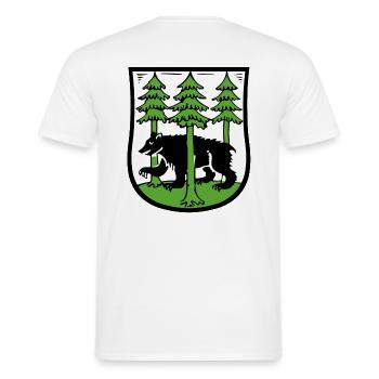 Rastenburg - Männer T-Shirt - Weiß - Hinten - AI Model Male 178 dark (178cm)
