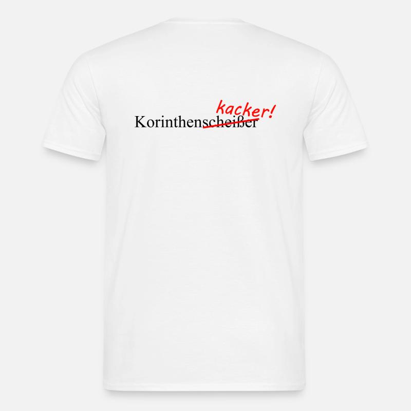Korinthenkacker - Männer T-Shirt - Weiß