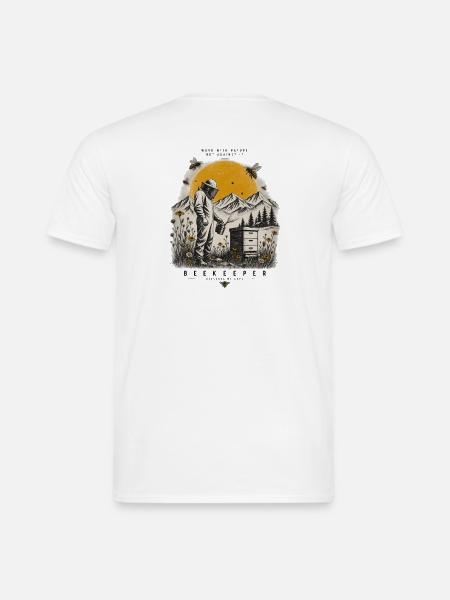 Imker mit Leidenschaft - Männer T-Shirt - Weiß