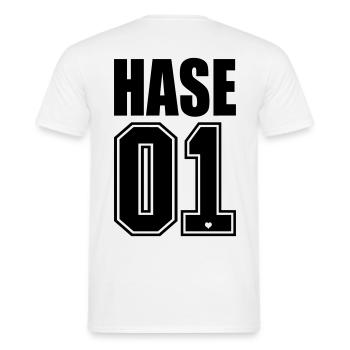 Lapin no. 1 Roi Trésor 01 surnom 1c - T-shirt homme - blanc - Dos - AI Model Male 178 dark (178cm)