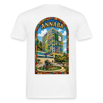 Annaba Rainbow - Men's T-Shirt - white - Back - AI Model Male 178 dark (178cm)