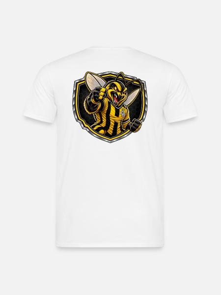 Hummel-Krieger Schildmaskottchen - Männer T-Shirt - Weiß