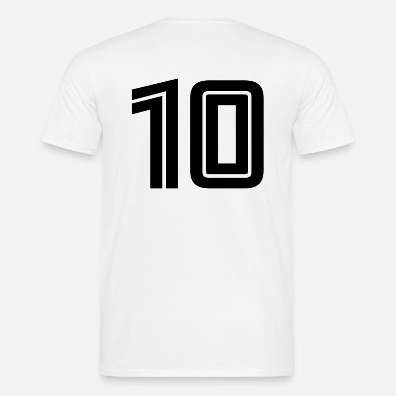 10 - Männer T-Shirt - Weiß