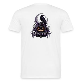 Halloween-Mystery-Rabe - Männer T-Shirt - Weiß - Hinten - AI Model Male 178 dark (178cm)