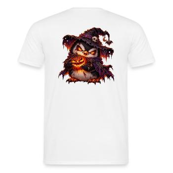 Pinguin Dunkel Niedlich - Männer T-Shirt - Weiß - Hinten - AI Model Male 178 dark (178cm)