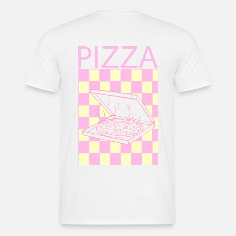 Pizza - Männer T-Shirt - Weiß