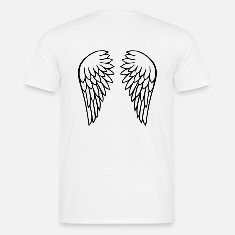 Flügel - Männer T-Shirt - Weiß