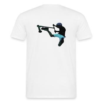 Briflip 5 - Männer T-Shirt - Weiß - Hinten - AI Model Male 178 dark (178cm)