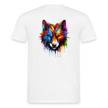 Magic Fox - Men's T-Shirt - white - Back - AI Model Male 178 dark (178cm)