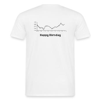 Geburtstag Geld Bank Börse Aktien Banker Geschenk - Männer T-Shirt - Weiß - Hinten - AI Model Male 178 dark (178cm)