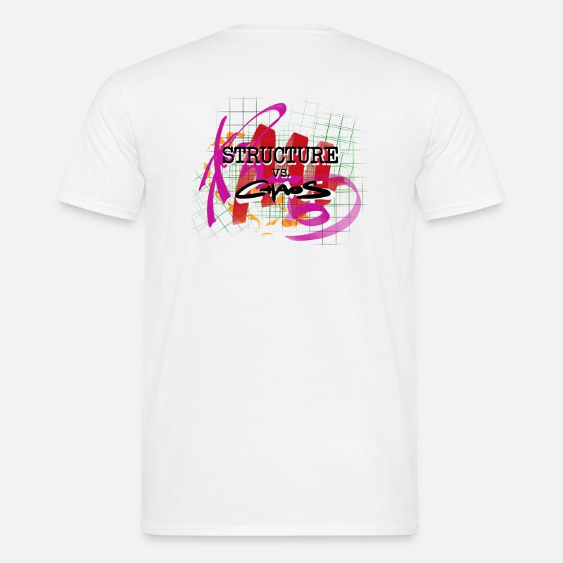 Structure Vs Chaos - Männer T-Shirt - Weiß