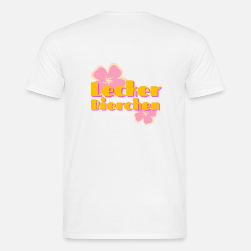 Lecker Bierchen - Männer T-Shirt - Weiß