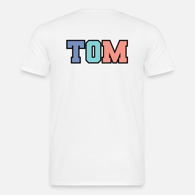 Name - Tom - Männer T-Shirt - Weiß