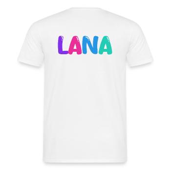 Nom - Lana - T-shirt homme - blanc - Dos - AI Model Male 178 dark (178cm)