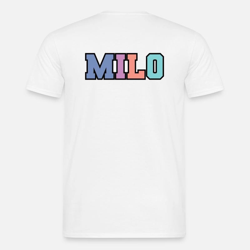 Name - Milo - Männer T-Shirt - Weiß