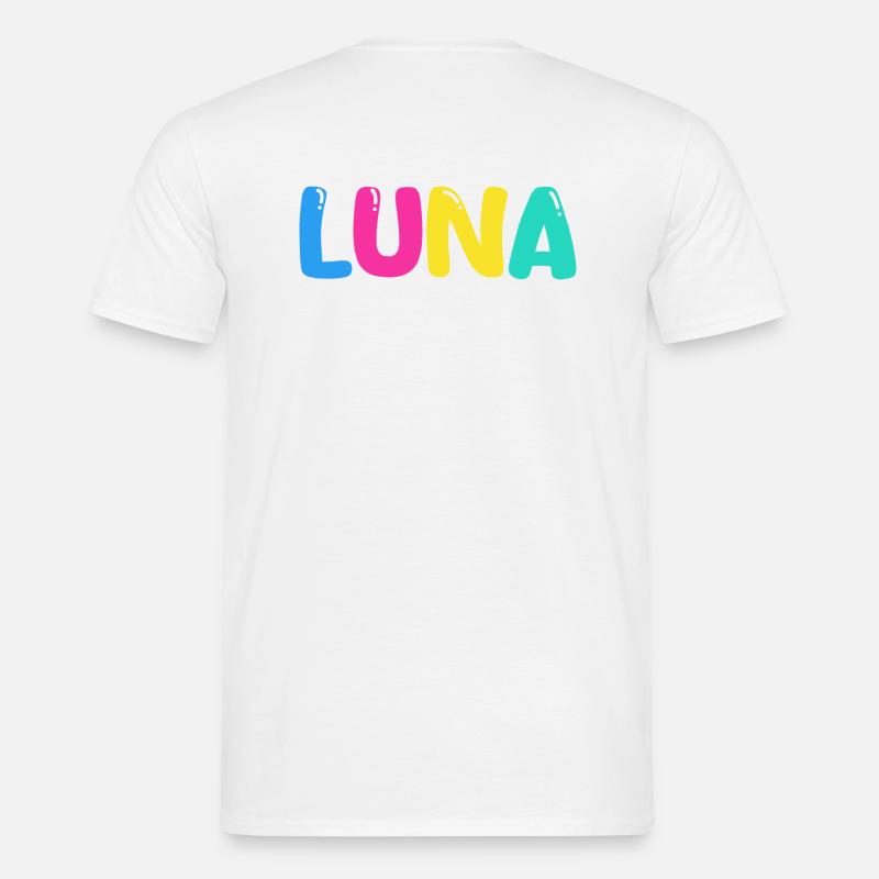 Name - Luna - Männer T-Shirt - Weiß