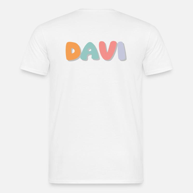 Name - Davi - Männer T-Shirt - Weiß
