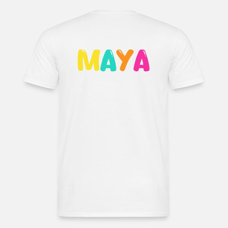 Name - Maya - Männer T-Shirt - Weiß