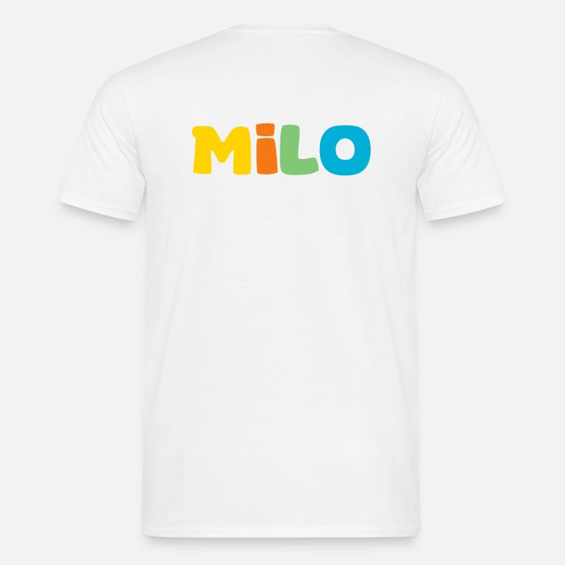 Name - Milo - Männer T-Shirt - Weiß