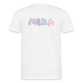 Nom - Mira - T-shirt homme - blanc - Dos - AI Model Male 178 dark (178cm)