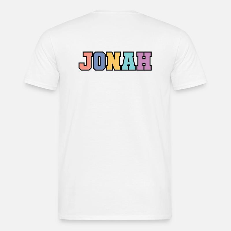Name - Jonah - Männer T-Shirt - Weiß