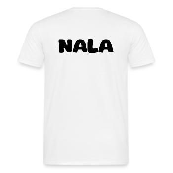 Name - Nala - Männer T-Shirt - Weiß - Hinten - AI Model Male 178 dark (178cm)