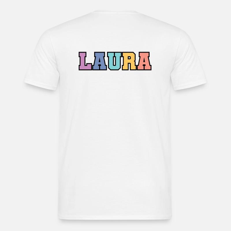 Name - Laura - Männer T-Shirt - Weiß