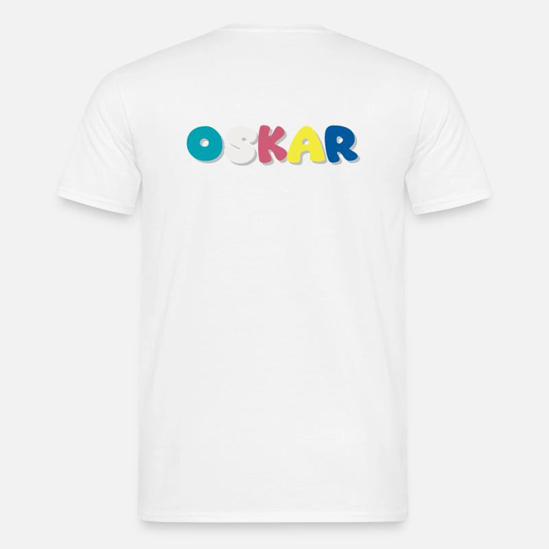 Name - Oskar - Männer T-Shirt - Weiß
