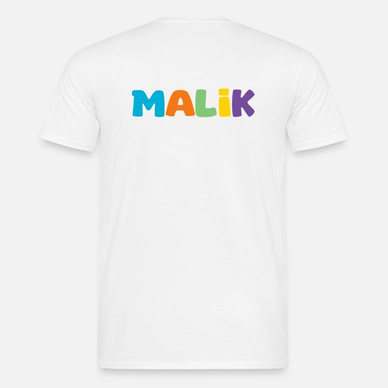 Name - Malik - Männer T-Shirt - Weiß