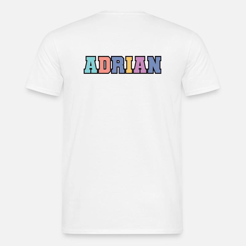 Name - Adrian - Männer T-Shirt - Weiß